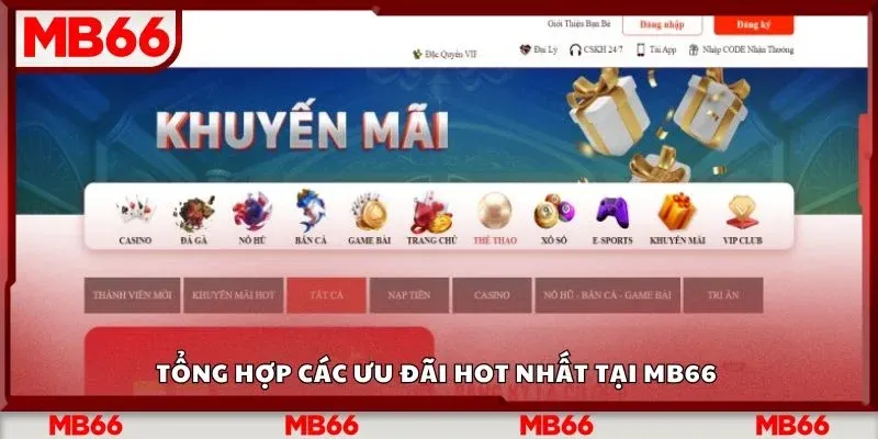 Tổng hợp các ưu đãi hot nhất tại khuyến mãi MB66